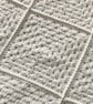 Crocheted Cream Granny Square Blanket in Cream - Image 3