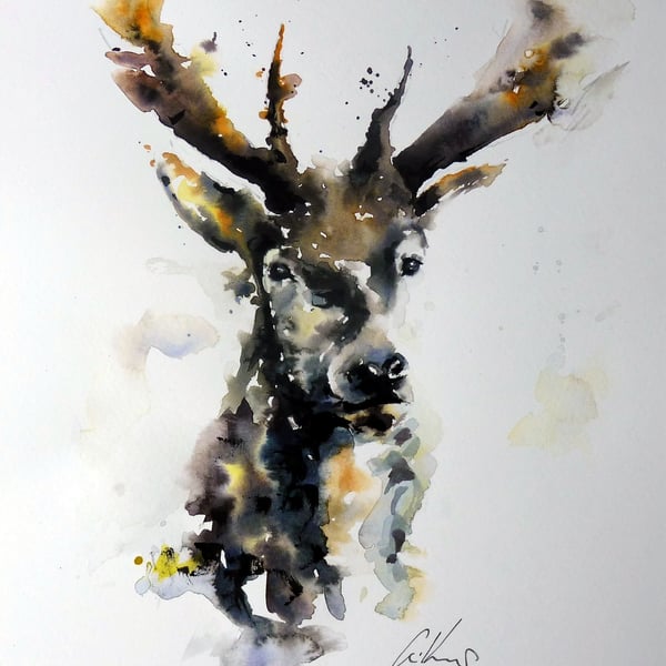 Stag, Professional Giclée Print.