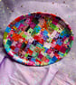Up cycled oval decopatch bamboo plate  - Image 1
