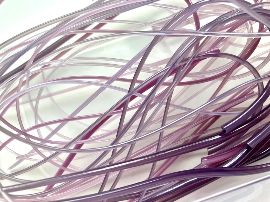 50g Purple Bullseye 90coe glass Vitrigraph stringers