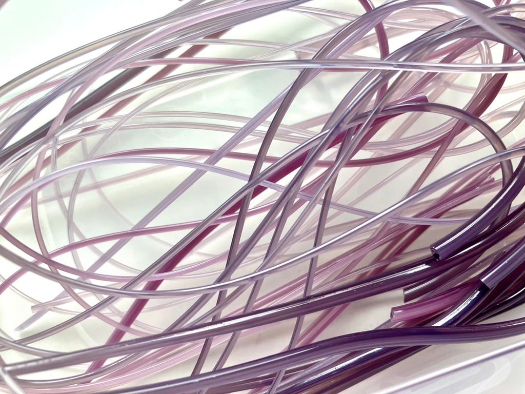 50g Purple Bullseye 90coe glass Vitrigraph stringers