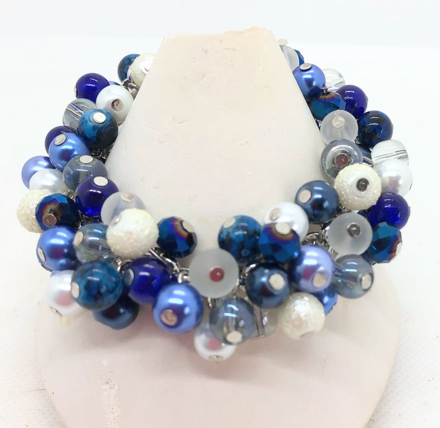 SALE OOAK Starfish cluster bracelet 