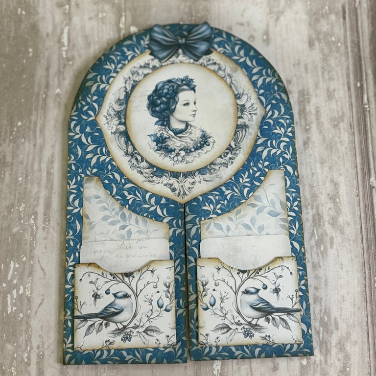 Blue Lady Tag Folio by Carolee Crafts PB9 0042