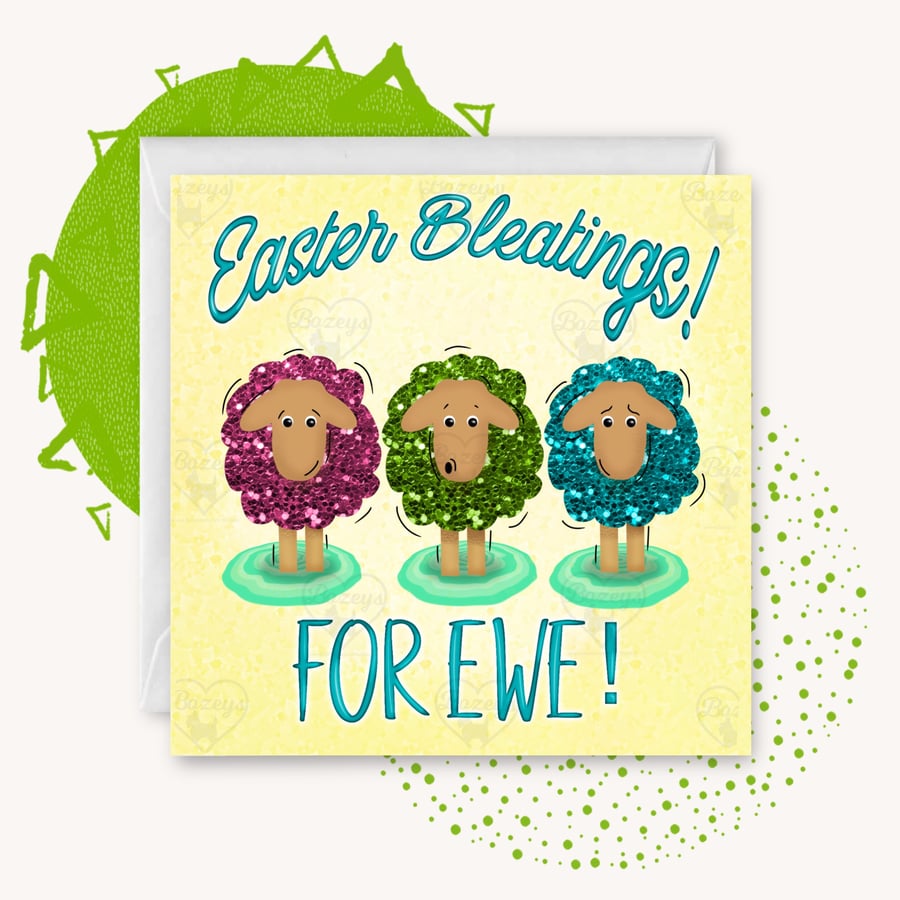 What the… Flock Easter card 