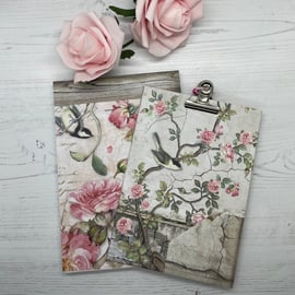 Notebook & Clip Board Gift Set (Birds) PB16