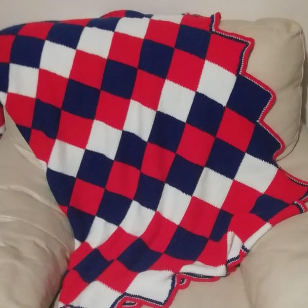 Tunisian Crochet Blanket Throw