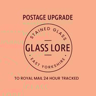 Royal Mail 24 hour tracked postage upgrade for Glass Lore items