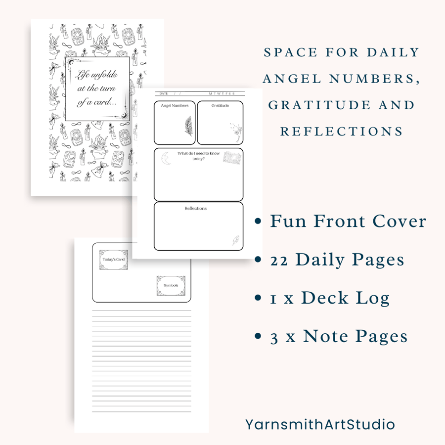 Simple Daily Tarot Journal Pages PDF download