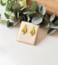 Yellow Laser Cut Tulip Flower Earrings   - Image 8