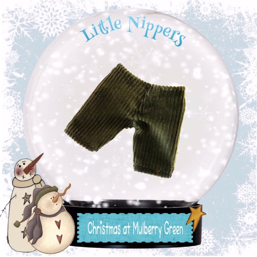 Little Nippers’ Olive Green Corduroy Trousers