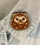 Hedgehog pin badge brooch - Image 3
