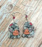 Ghost polymer clay earrings - Image 3