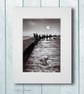 Fine Art Mono A4 Photograph - Promenading in Scarborough - Imagined Moons - Image 1
