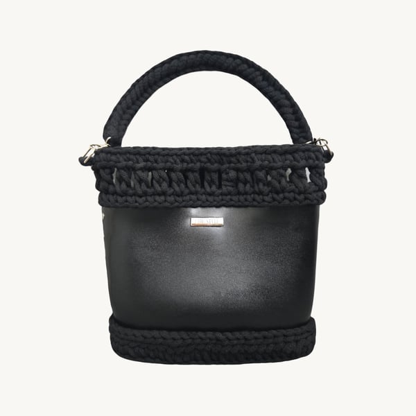 Vintage Punk Vegan Leather Laced Rhythm Shoulder & Handbag – Black