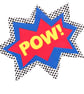 POW! Comic style blank card - Image 2