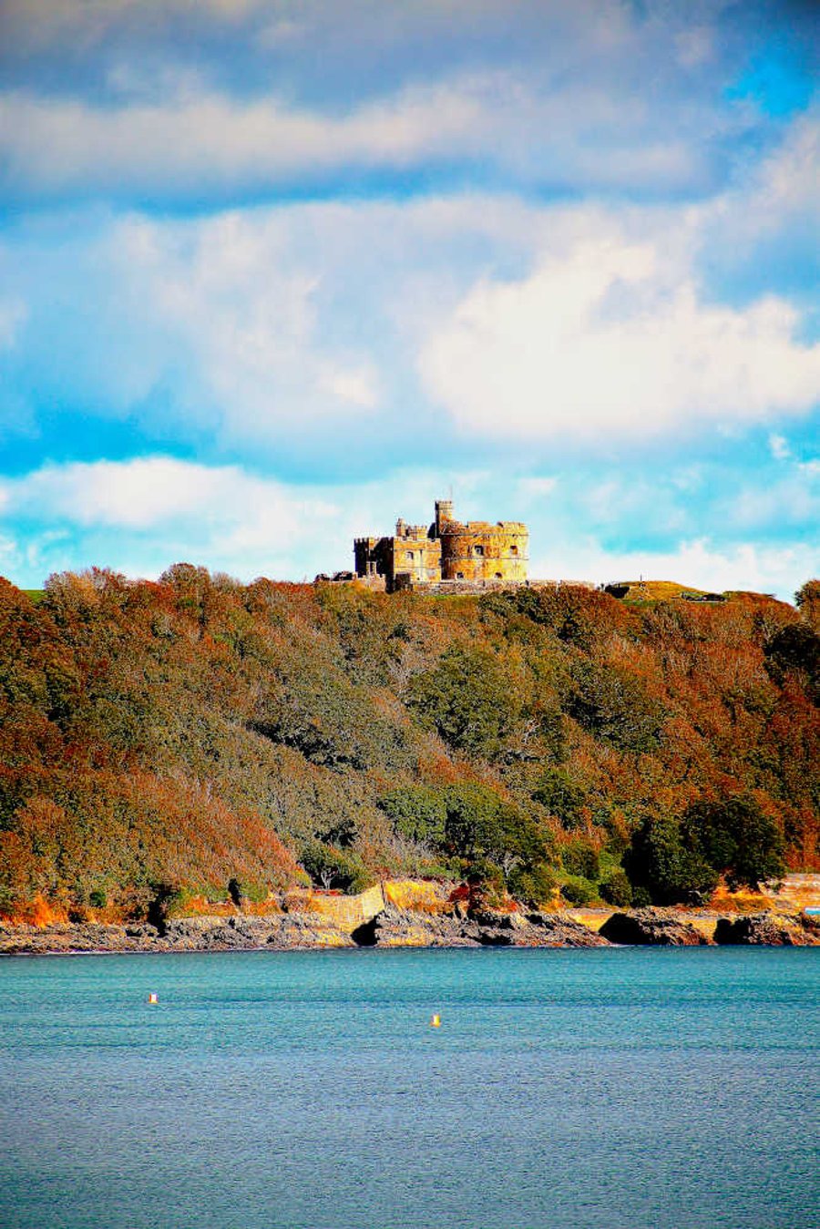 Picture of Falmouth Pendennis Headland Photo Print Cornwall