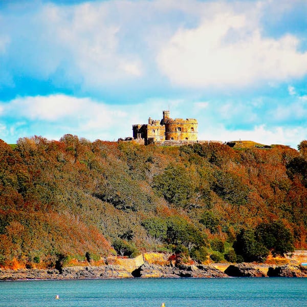 Picture of Falmouth Pendennis Headland Photo Print Cornwall