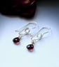 Indian Garnet Dangle Earrings  - Image 2