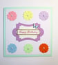 Pastel daisies spring floral birthday card