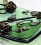 Handmade Fused Glass Curved Free Standing Roses Picture - Floral Suncatcher - Image 8