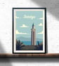 Antalya retro travel poster, Turkey travel poster - Image 1