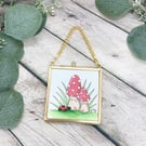 Toadstools - Original Framed Mini Watercolour Artwork