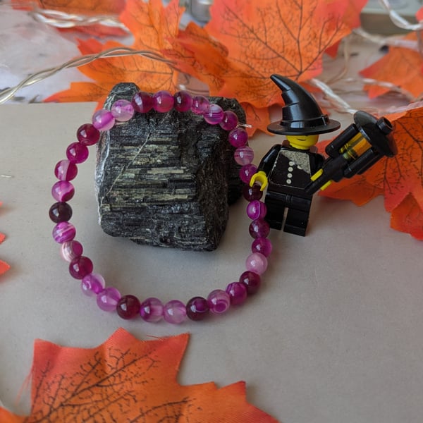 Negative energy protection agate bracelet