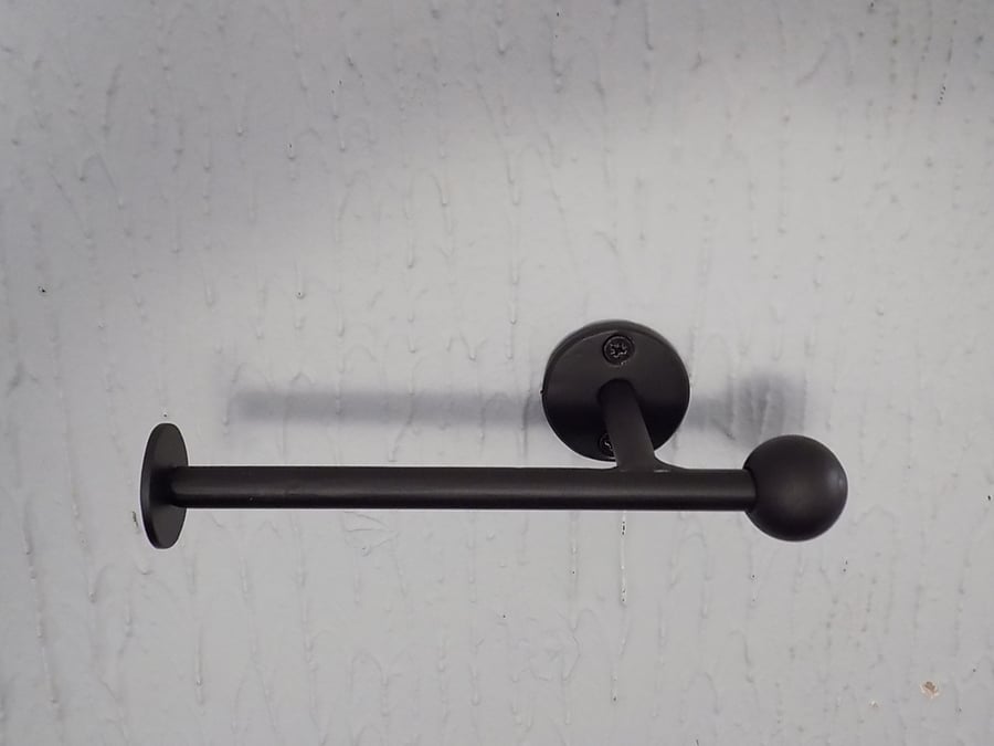 Toilet Roll Holder...................Wrought Iron (Forged Steel)FREE Fitting Kit