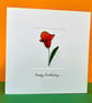Wire Lily - Mother's Day Card - Birthday Card - Thank you Card - Easter Card - Image 5