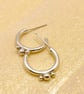 Silver Bubble Hoops  - Image 2
