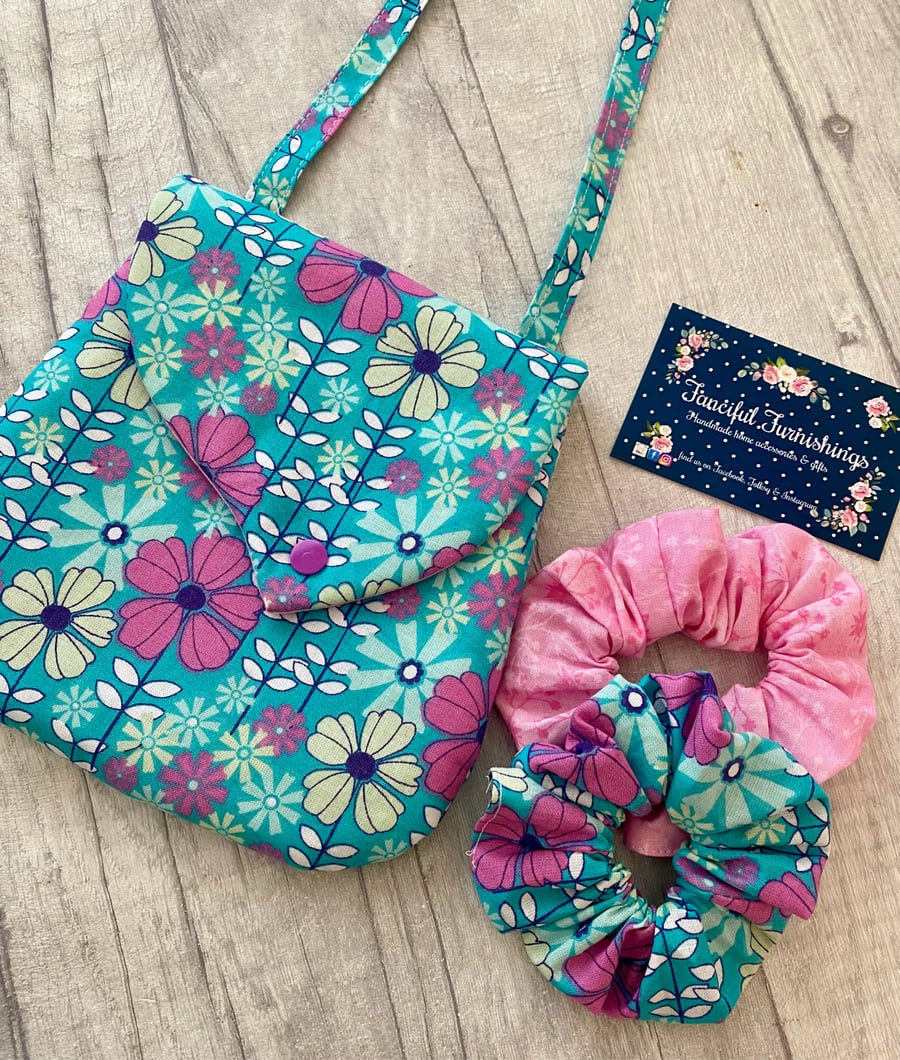 Child’s Handbag & matching Scrunchie Set