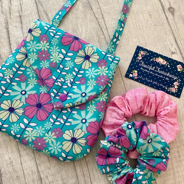 Child’s Handbag & matching Scrunchie Set