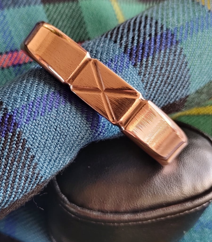 Scottish themed pure copper bracelet 