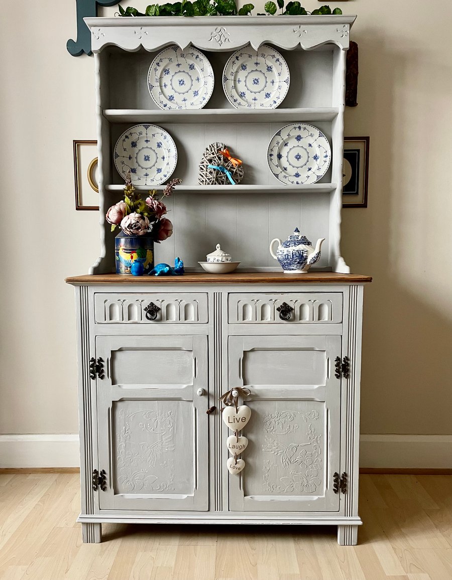 Vintage Shabby Chic Welsh Dresser 