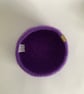 FELTED 'FUSSPOT'  BOWL , tray , desk tidy . Purple ( with button detail )  - Image 5