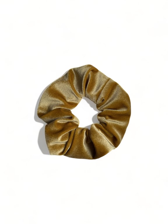 Mustard Velvet Scrunchie - Large