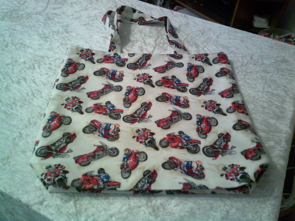 Motorbikes Fabric Bag