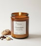 Hand-Poured Rich Chocolate Soy Wax Candle - Elegant Amber Jar (250g) 40h