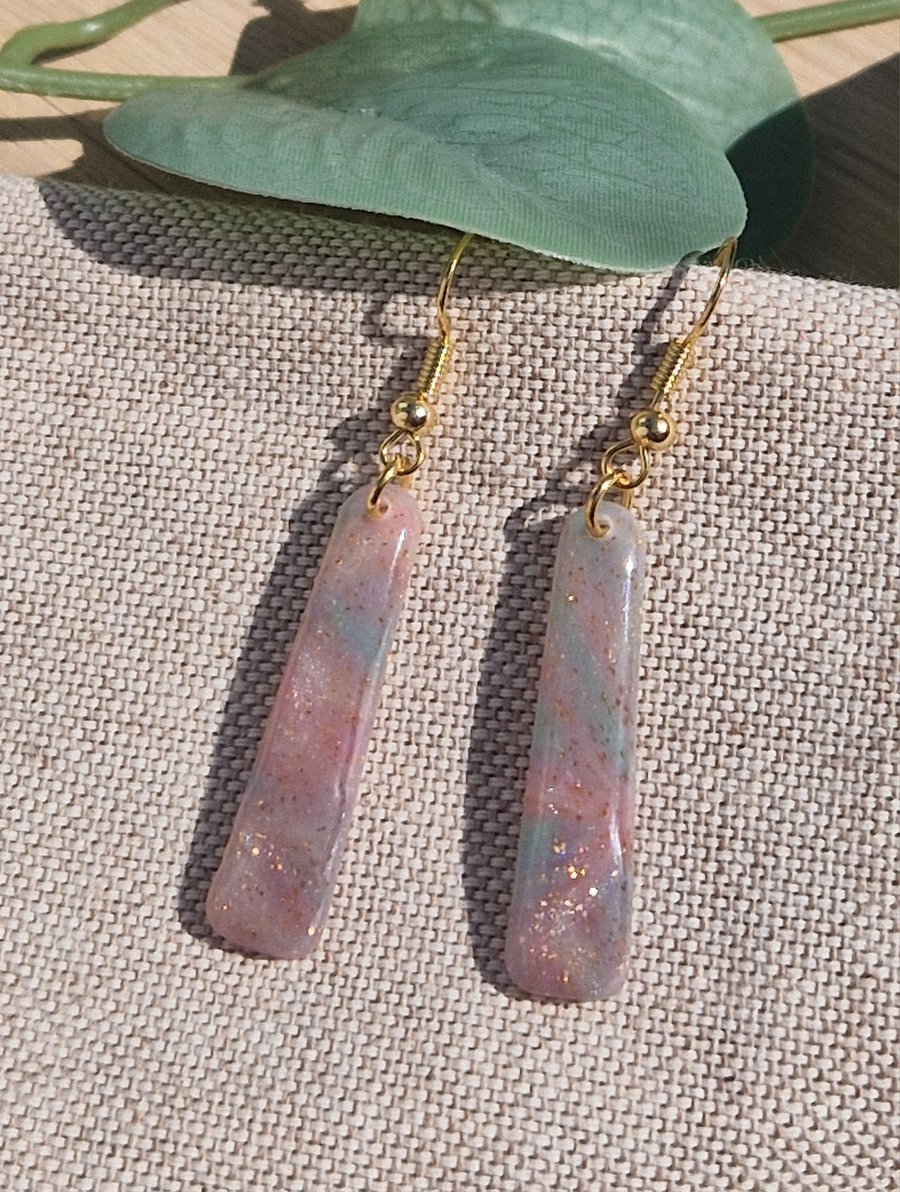 Polymer Clay Earrings: Pretty Pastels