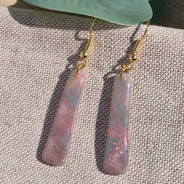 Polymer Clay Earrings: Pretty Pastels