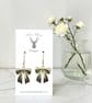 Charm Earrings - Large Gold Bow