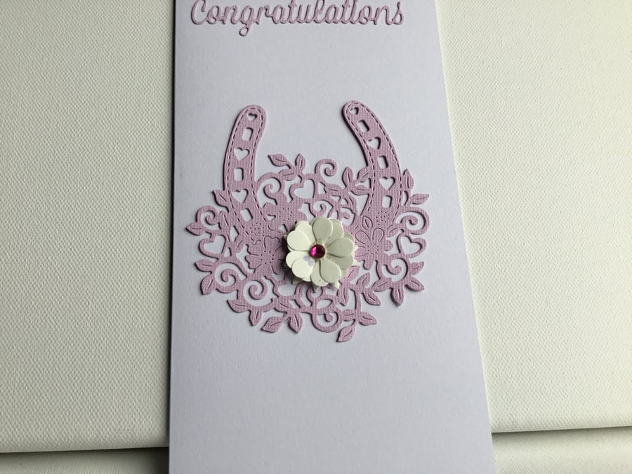 congratulations card. Wedding card. Congratulations card. Ref 010