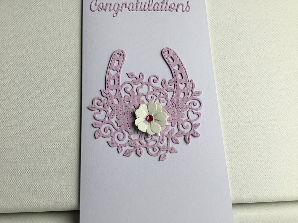 congratulations card. Wedding card. Congratulations card. Ref 010