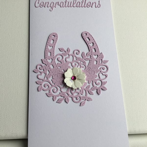 congratulations card. Wedding card. Congratulations card. Ref 010