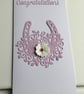 Wedding card. Congratulations card.  Ref 010.  - Image 1