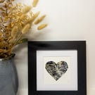 Personalised Heart Map - custom made heart shaped paintings of special places