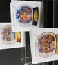 6 x Handmade Village Snowglobe Christmas Cards. - Image 3