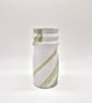 Handmade Ceramic Vase - White and Green 