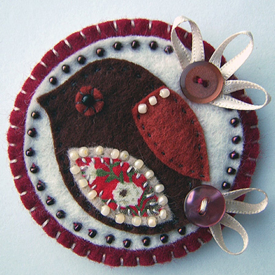 Little Robin Brooch
