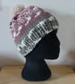 Knitted 'Nordic' Beanie Hat